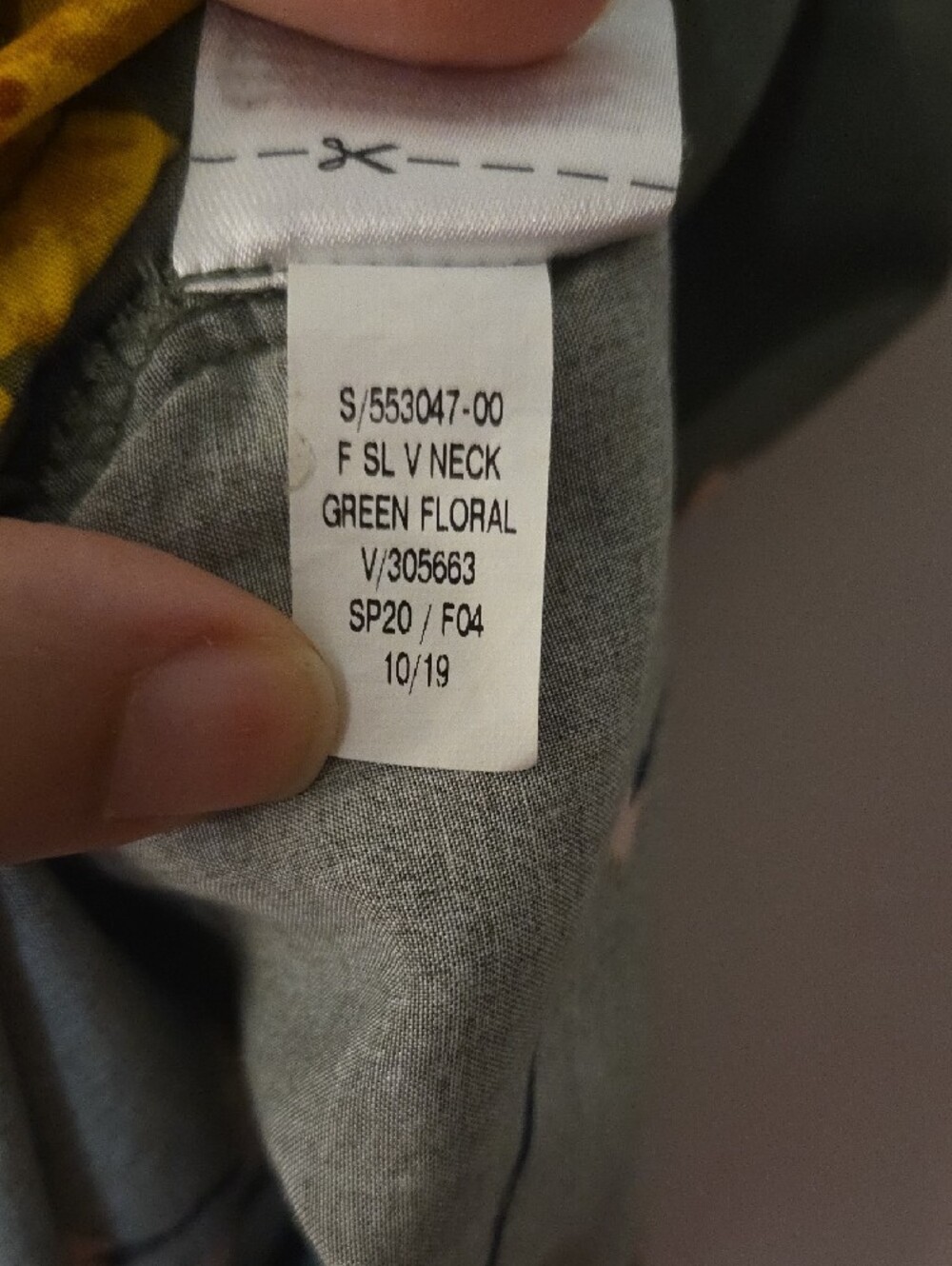 Old Navy Olive Green Floral Tank Top Medium - Picture 4 of 10